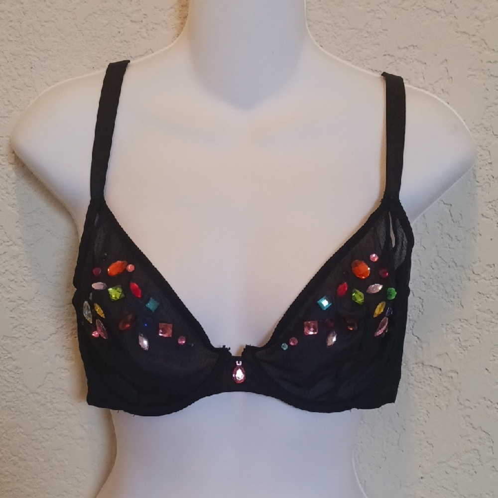 Savage X rhinestone Bra US 40C